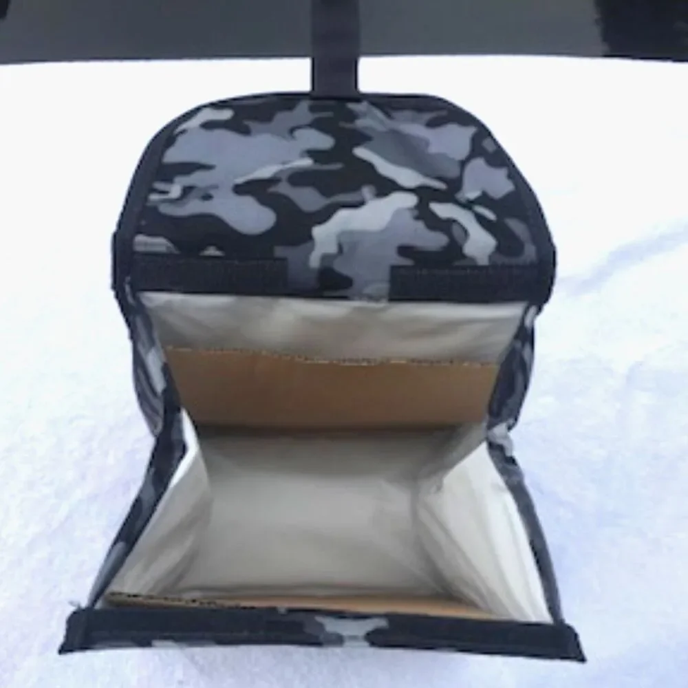 Freezable Lunch Bag - Camo w/ Gel-Lined Walls & Zip Closure Freezes Overnight